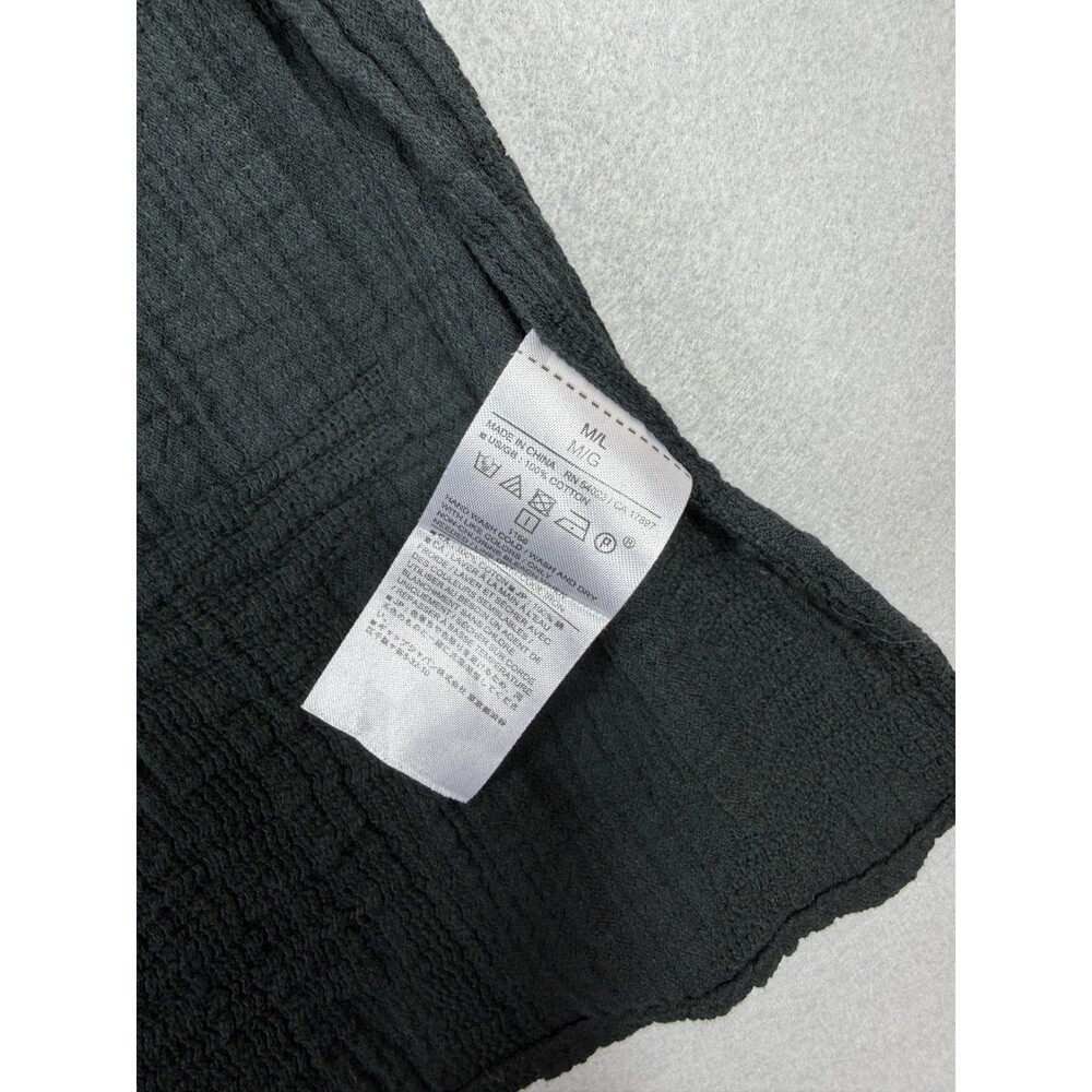Banana Republic 100% Cotton Gauze Swimsuit Cover Up Kaftan Black M/L - Picture 7 of 9